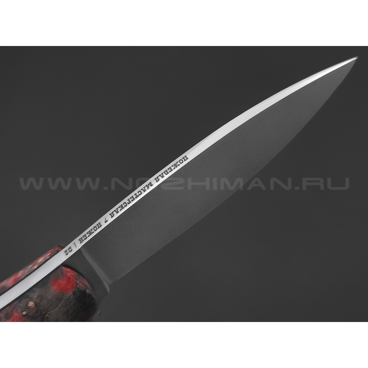 7 ножей нож Колибри сталь D2 стоунвош, рукоять Стаб. кап клена, G10 black, пин