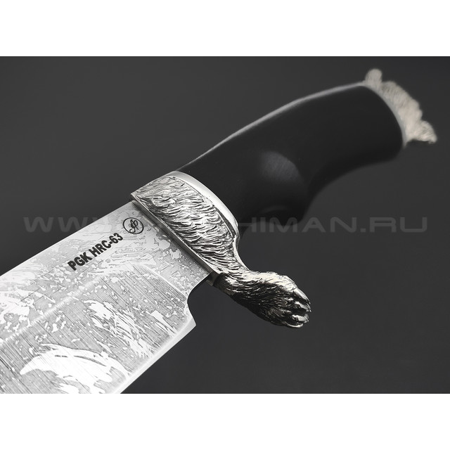 Нож "Газель" сталь PGK, рукоять дерево граб, мельхиор (Фурсач А. А.)
