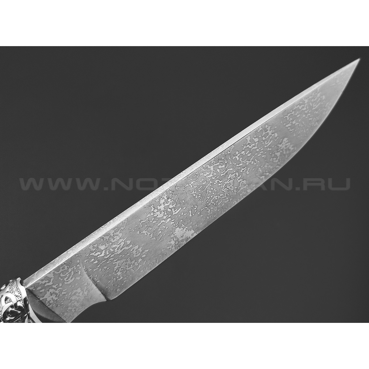 Фурсач А. А. нож Тигр сталь Алмазка ХВ5, рукоять Кап клена, мельхиор
