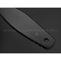 Апус нож Джиггер сталь N690, рукоять G10 чёрно-красный