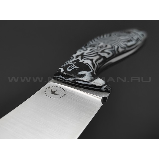 Апус нож Юхро v.2 сталь N690, рукоять Микарта хаотик
