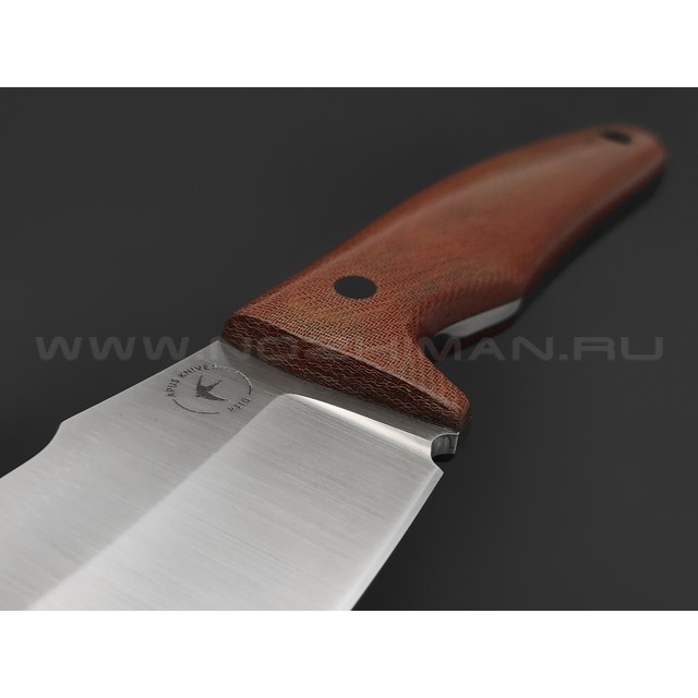 Апус нож Кайдзю сталь K110 сатин, рукоять Микарта коричневая