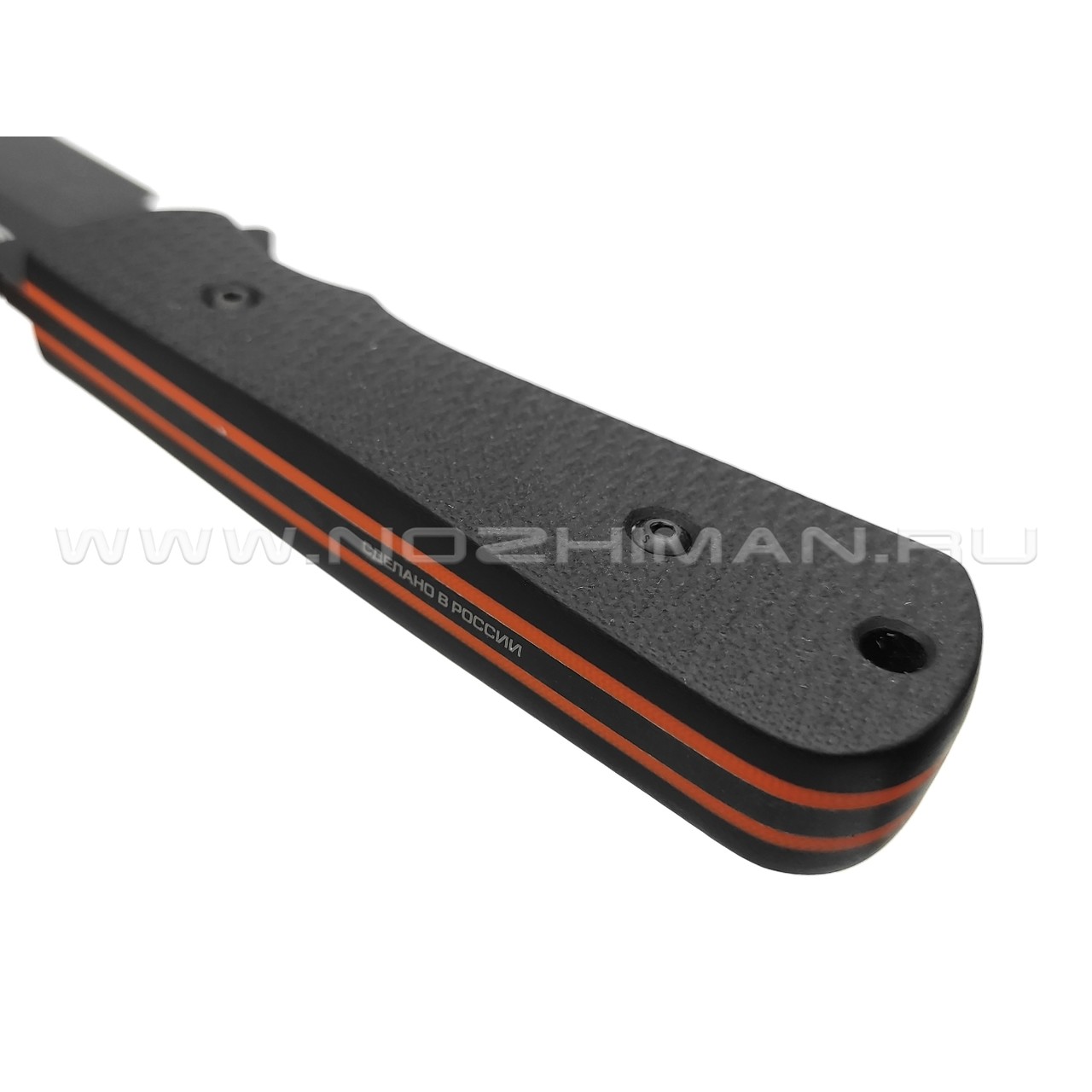 Special Knives нож Sheriff Black Edition сталь Aus-10 блэквош, рукоять G10 black & orange