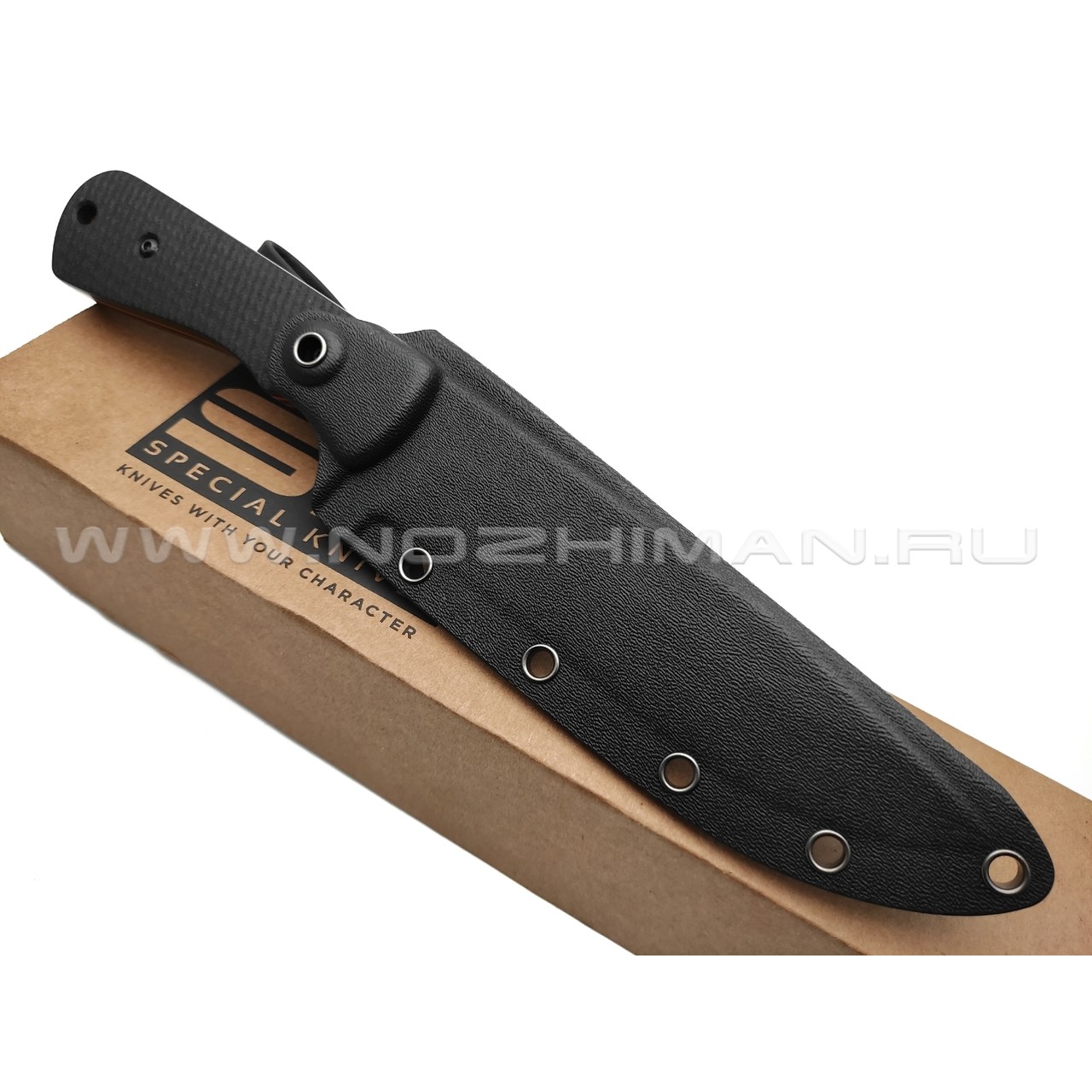 Special Knives нож Sheriff Black Edition сталь Aus-10 блэквош, рукоять G10 black & orange