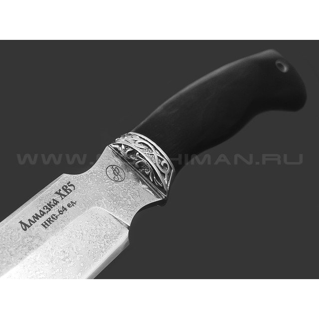 Фурсач А. А. нож Рысь-М сталь Алмазка ХВ5, рукоять Дерево граб, мельхиор