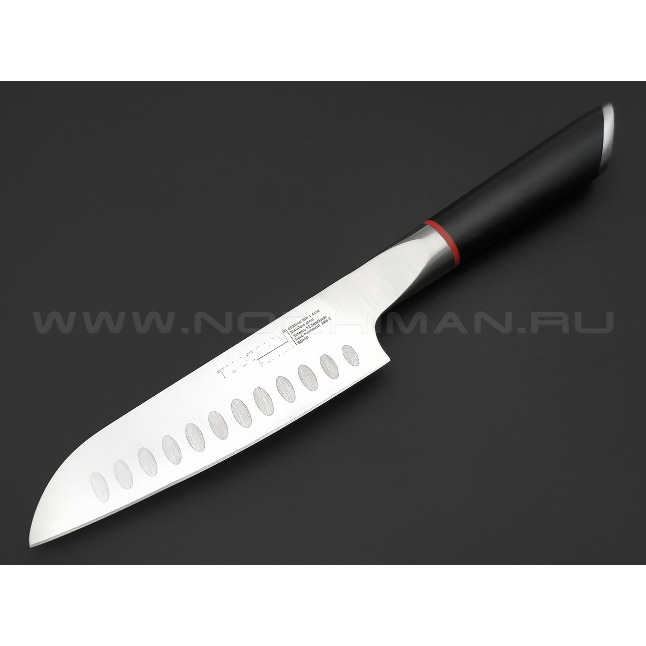 TuoTown Fermin Santoku 12 см 175008 сталь German 1.4116, рукоять ABS
