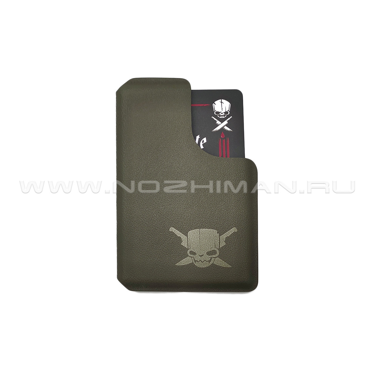 Pirate Custom картхолдер Classic Slim Double Window olive