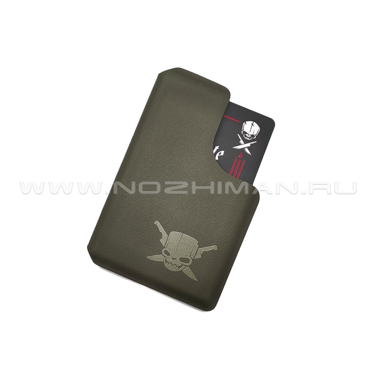 Pirate Custom картхолдер Classic Slim Double Window olive