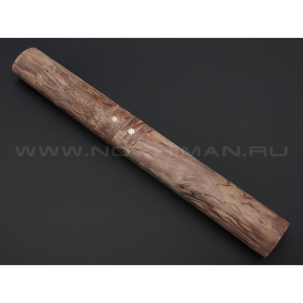 Товарищество Завьялова нож Макивара-М, сталь K340, рукоять Карельская береза, деревянные ножны