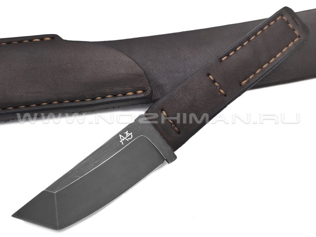 Ремень с ножом "Танто" натуральная кожа, сталь 440C