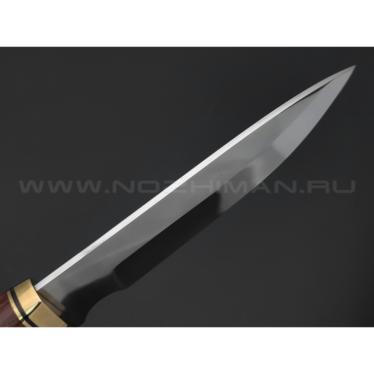 Товарищество Завьялова нож Капитан сталь K340, рукоять Дерево граб, падук, латунь