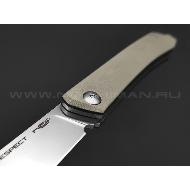 N.C.Custom нож Respect сталь Aus-10, рукоять G10 Tan