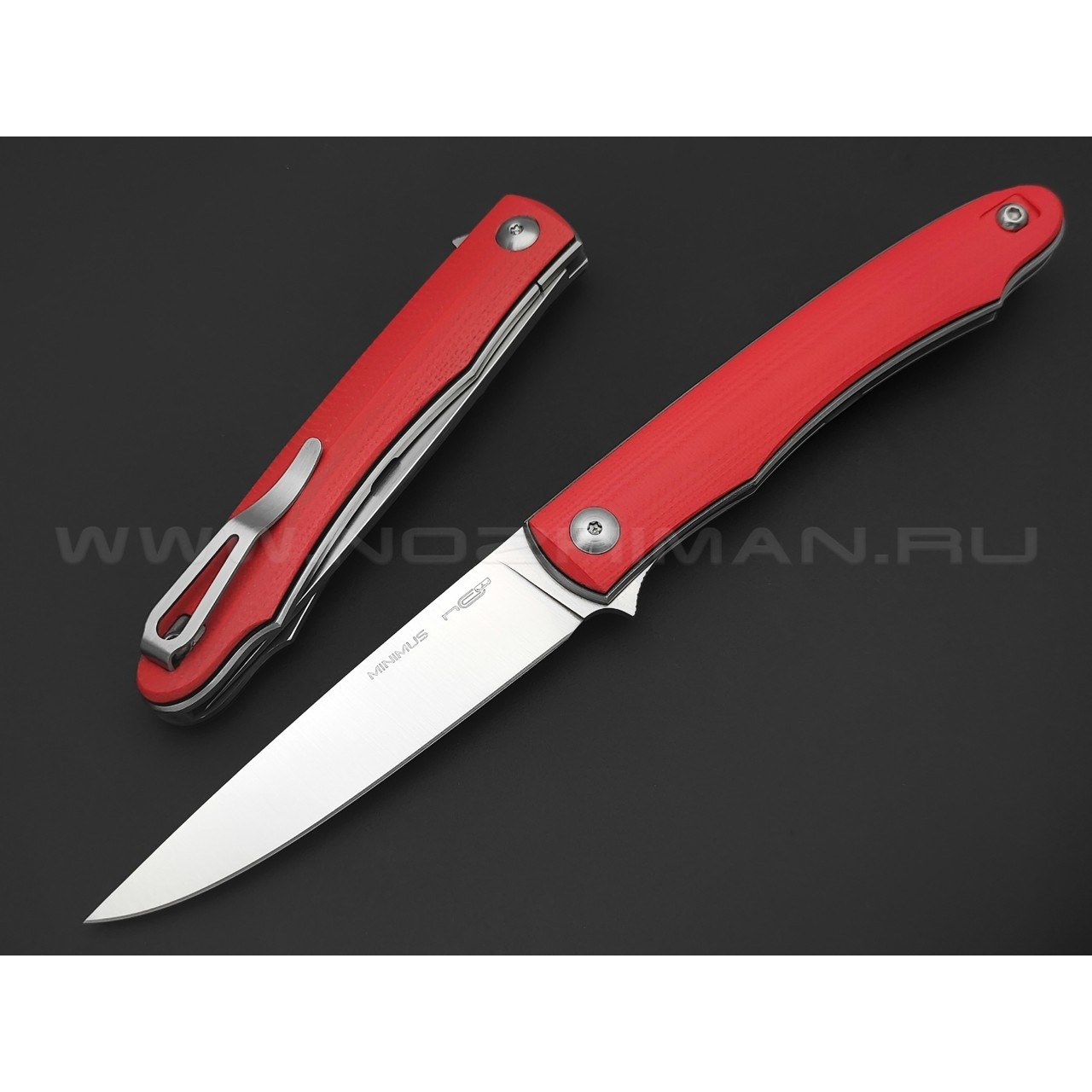 N.C.Custom нож Minimus сталь X105, рукоять G10 Red
