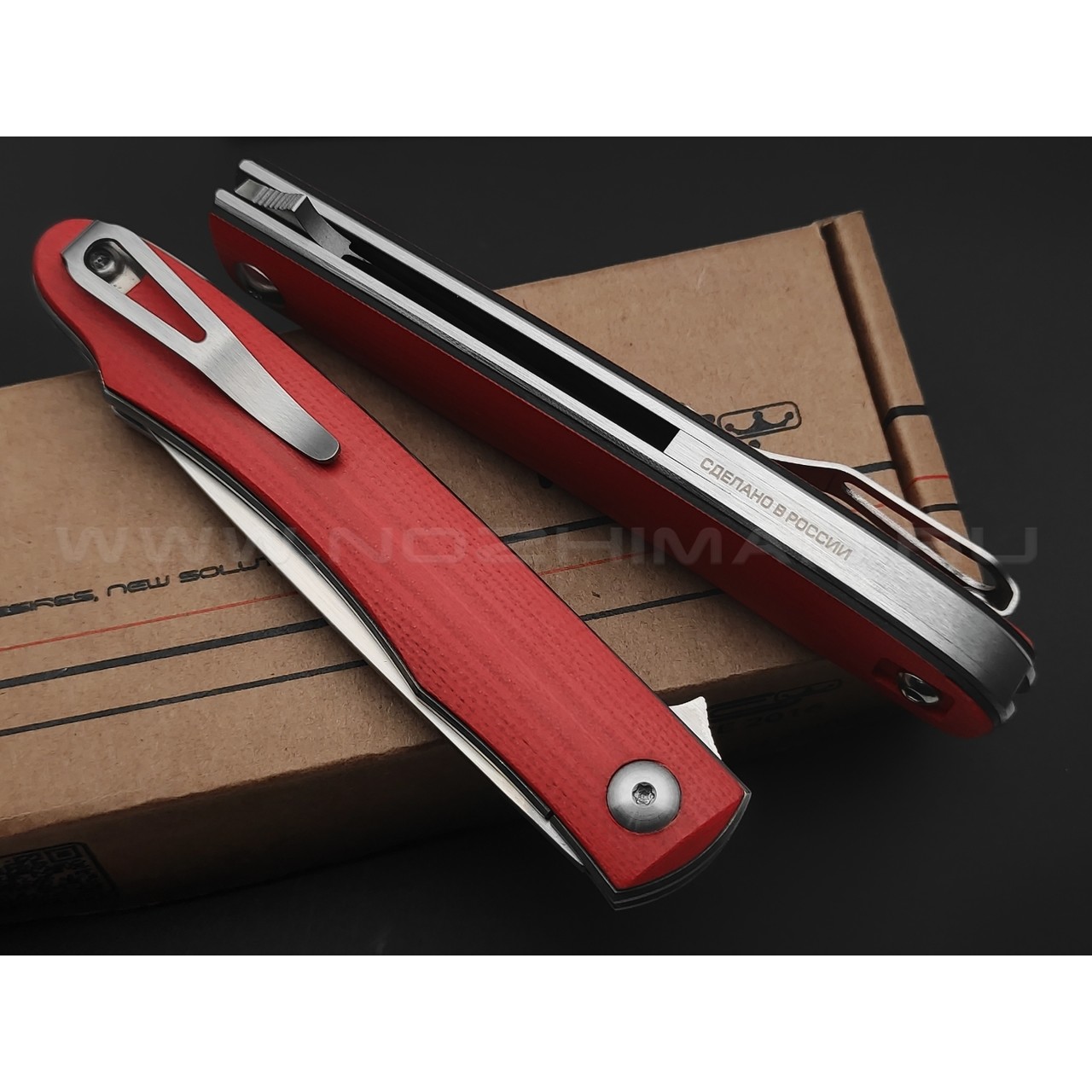 N.C.Custom нож Minimus сталь X105, рукоять G10 Red