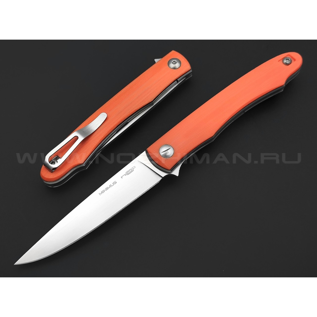 N.C.Custom нож Minimus сталь X105, рукоять G10 orange