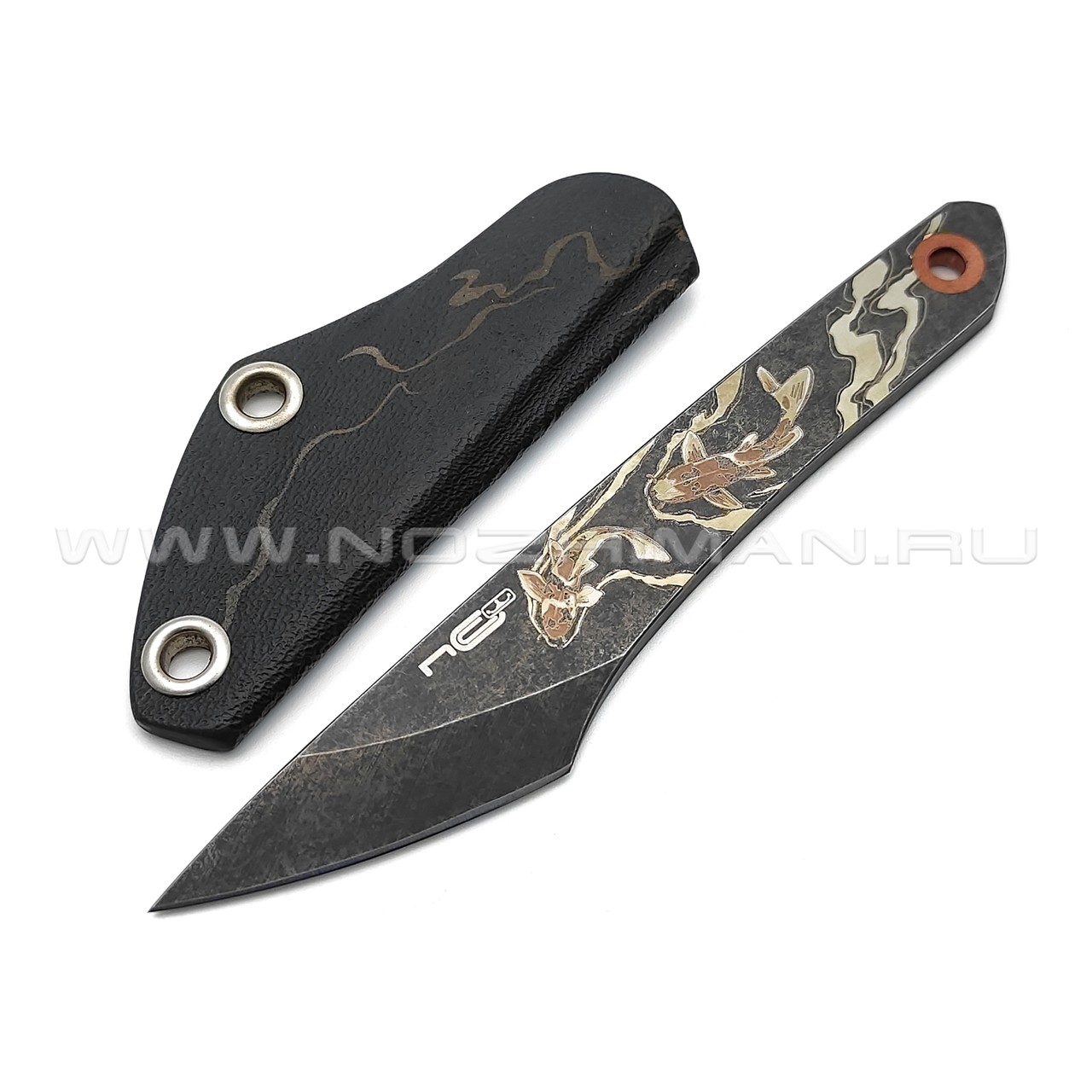 N.C.Custom киридаши KOI сталь Aus-8 блэквош