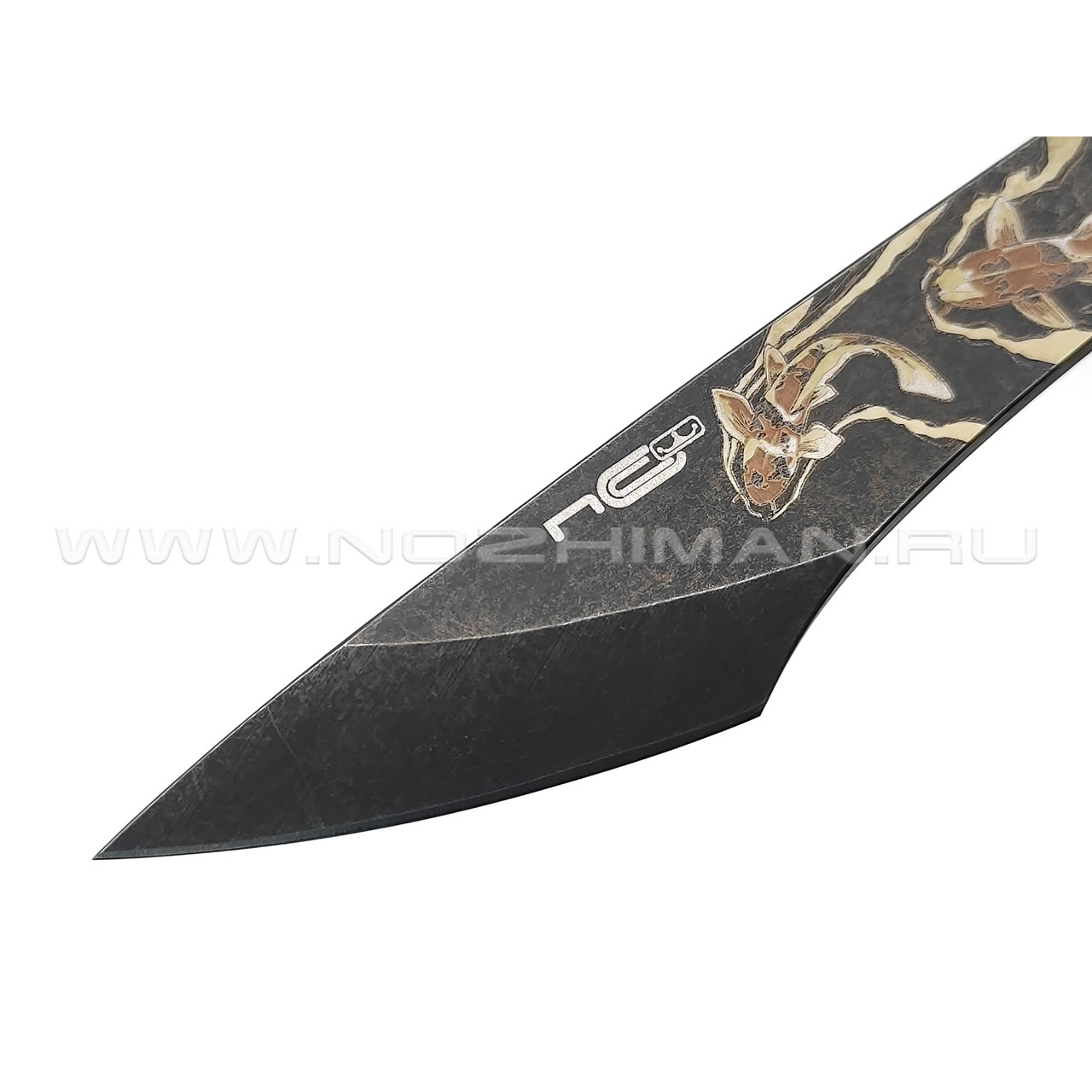 N.C.Custom киридаши KOI сталь Aus-8 блэквош