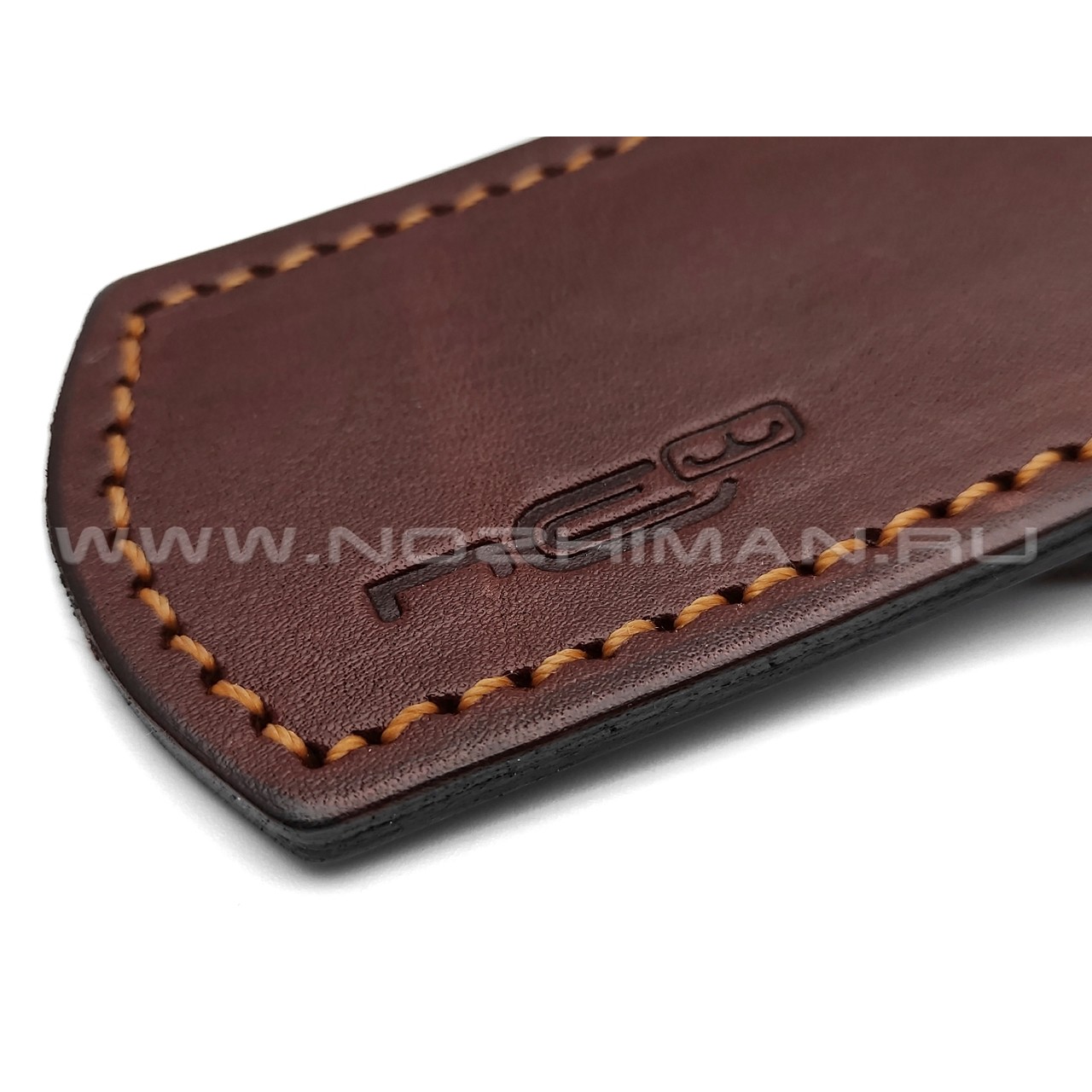 Чехол для складного ножа N.C.Custom, коричневая кожа