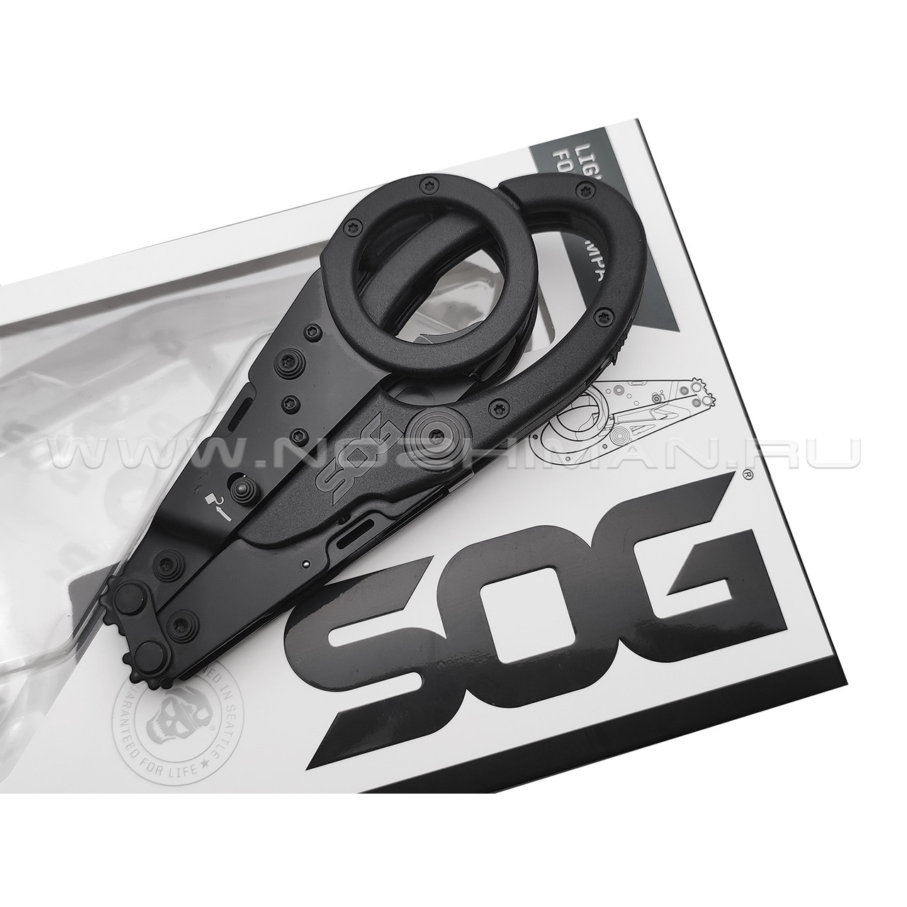 Мультитул-ножницы спасательные SOG ParaShears Black 23-125-01-43