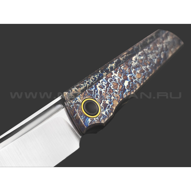 TuoTown складной нож Common TCM-MA1 сталь M390 satin, рукоять Titanium TC4 Electric Dark