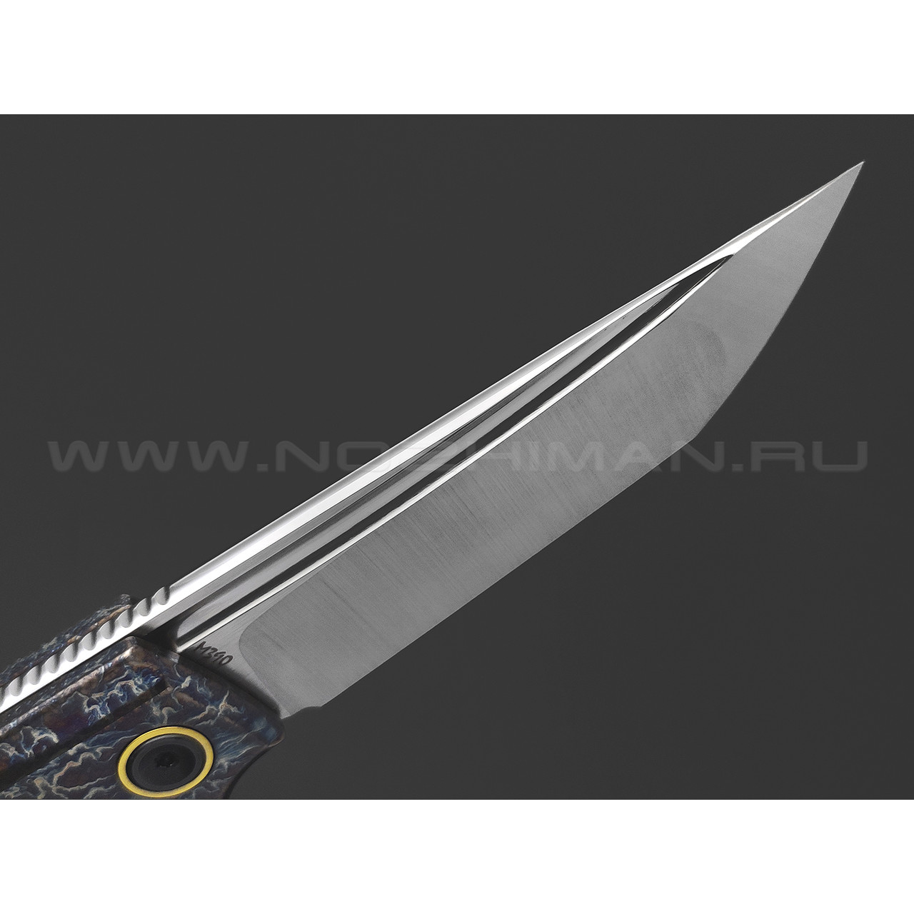 TuoTown складной нож Common TCM-MA1 сталь M390 satin, рукоять Titanium TC4 Electric Dark