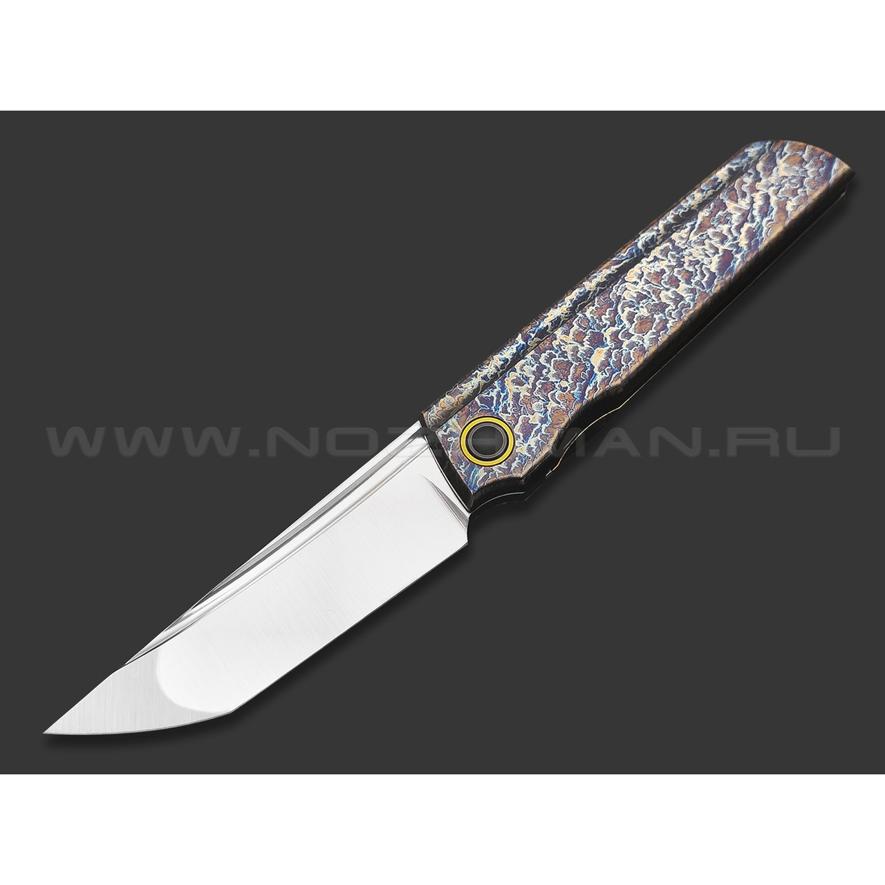TuoTown складной нож Common TCM-MA1 сталь M390 satin, рукоять Titanium TC4 Electric Dark
