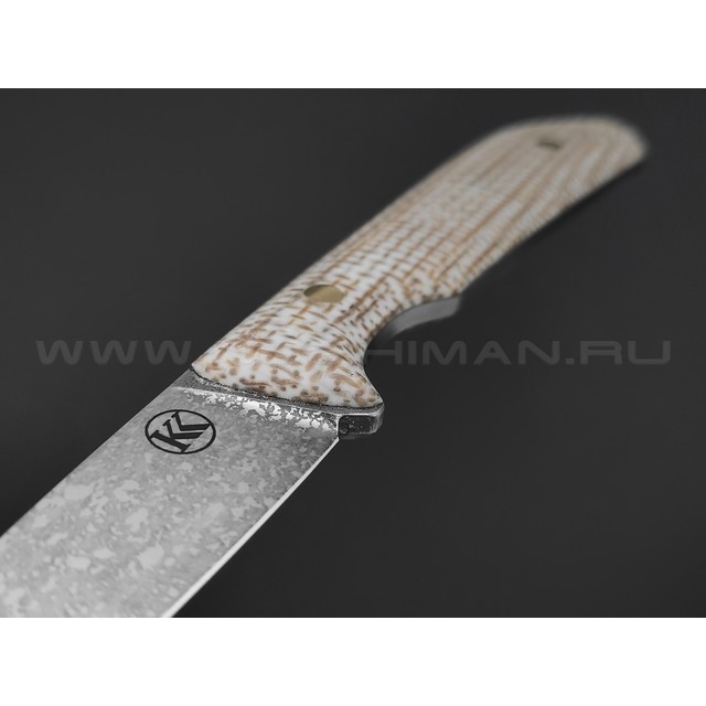Кирилл Козлов нож Хэнди 2.0 сталь VG-10, рукоять Micarta jute white