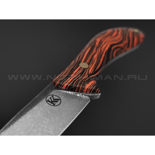Кирилл Козлов нож Хэнди сталь VG-10, рукоять Micarta chaotic orange & black