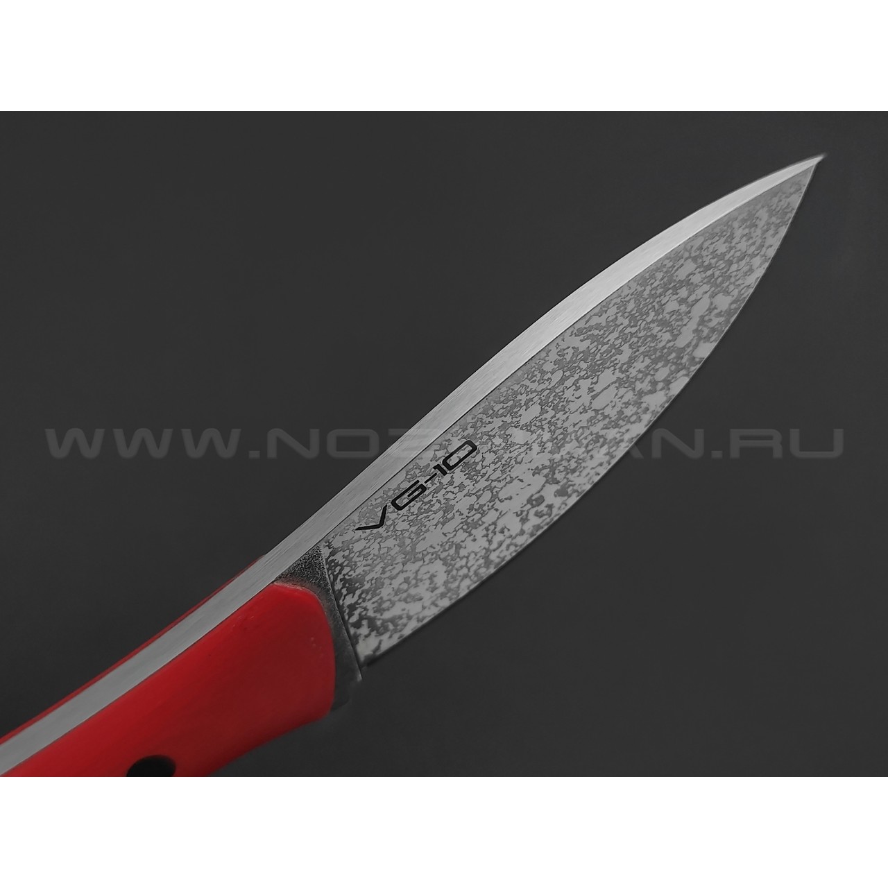 Кирилл Козлов нож Птичий Скальпель Мини сталь VG-10, рукоять G10 red