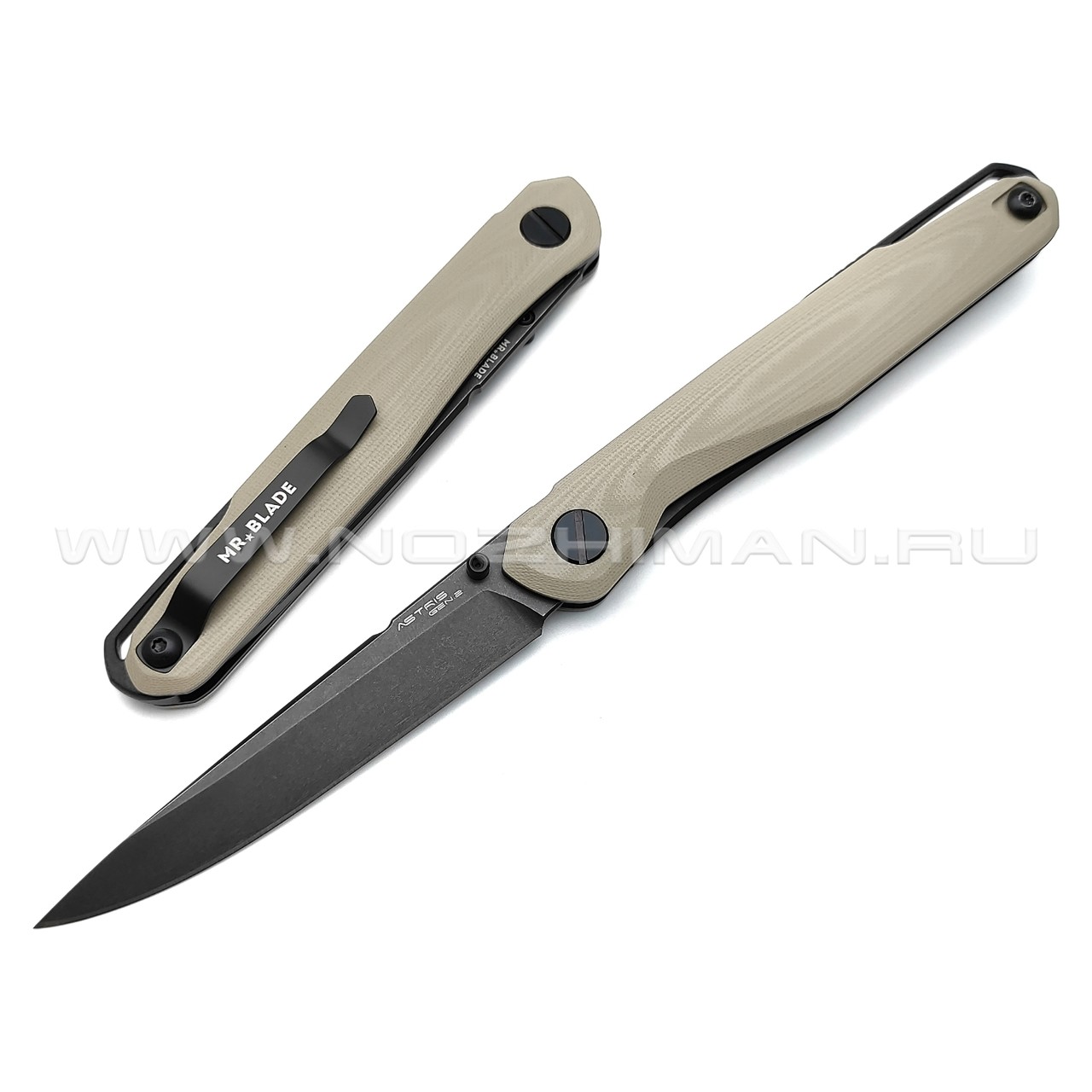 Mr.Blade нож Astris сталь D2, рукоять G10 tan