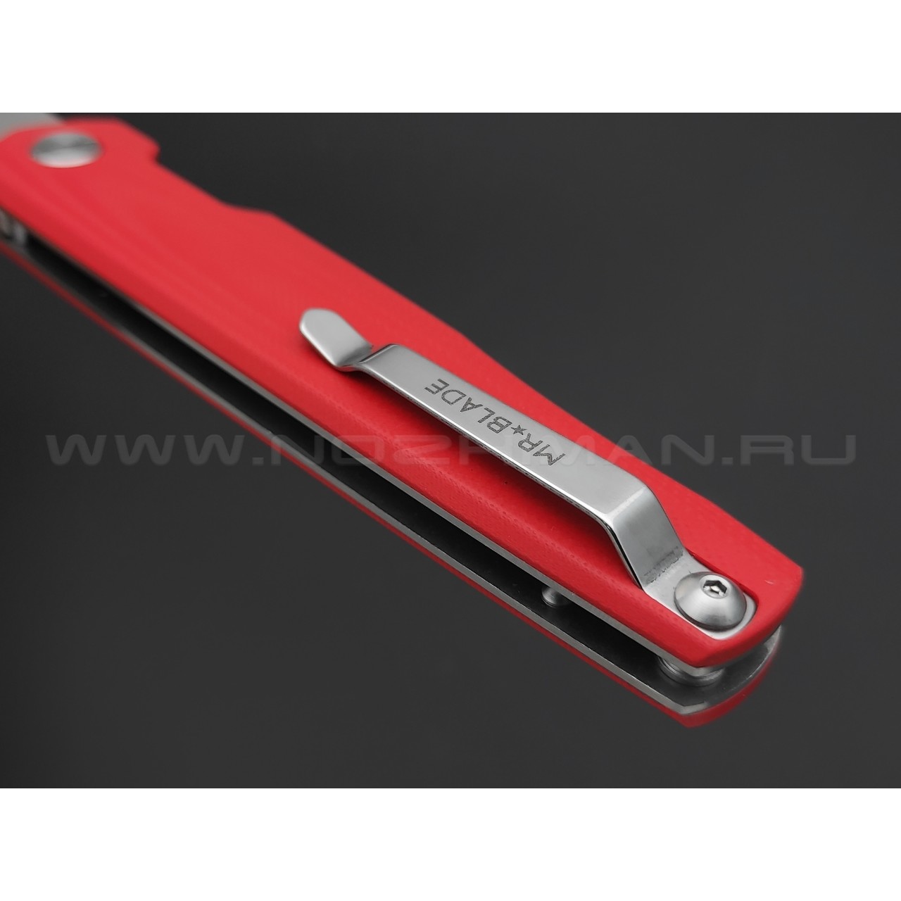 Mr.Blade нож Pike сталь D2 satin, рукоять G10 red