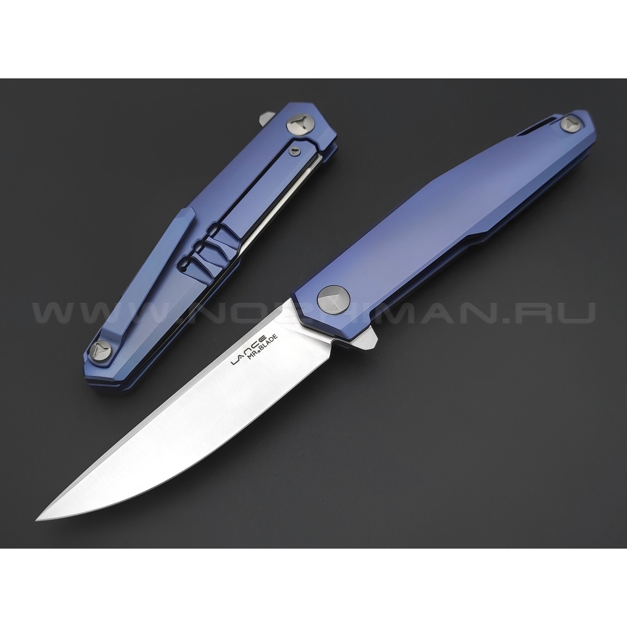 Mr.Blade нож Lance сталь M390, рукоять Titanium Blue