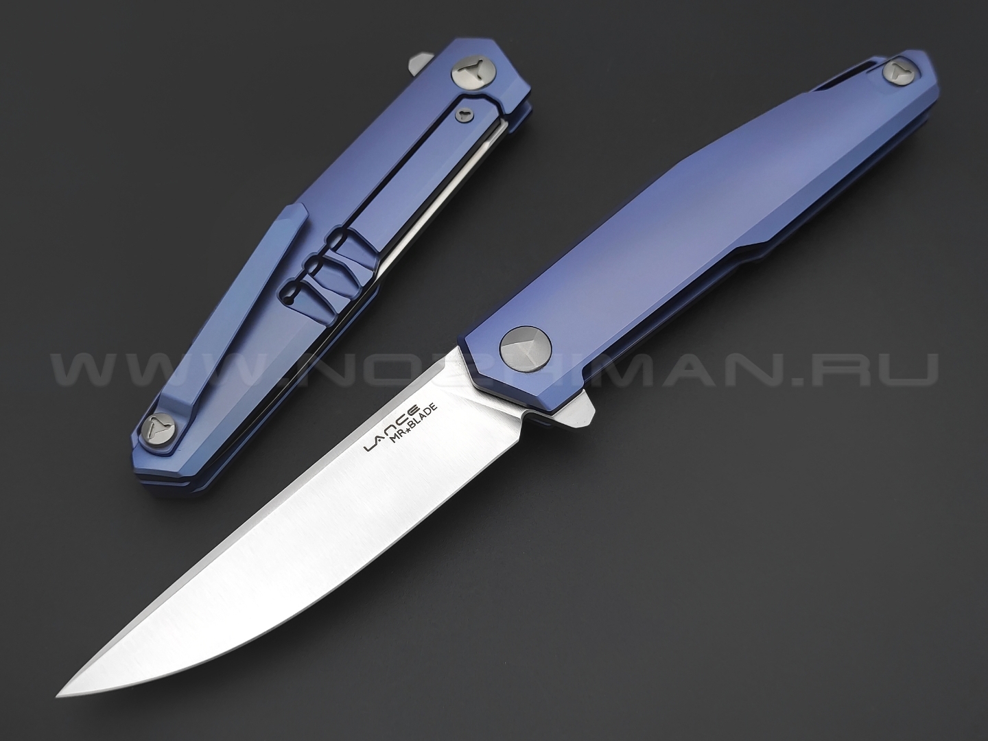 Mr.Blade нож Lance сталь M390, рукоять Titanium Blue