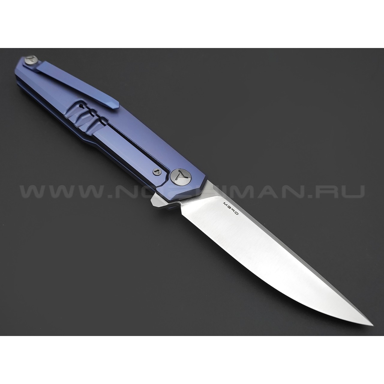 Mr.Blade нож Lance сталь M390, рукоять Titanium Blue
