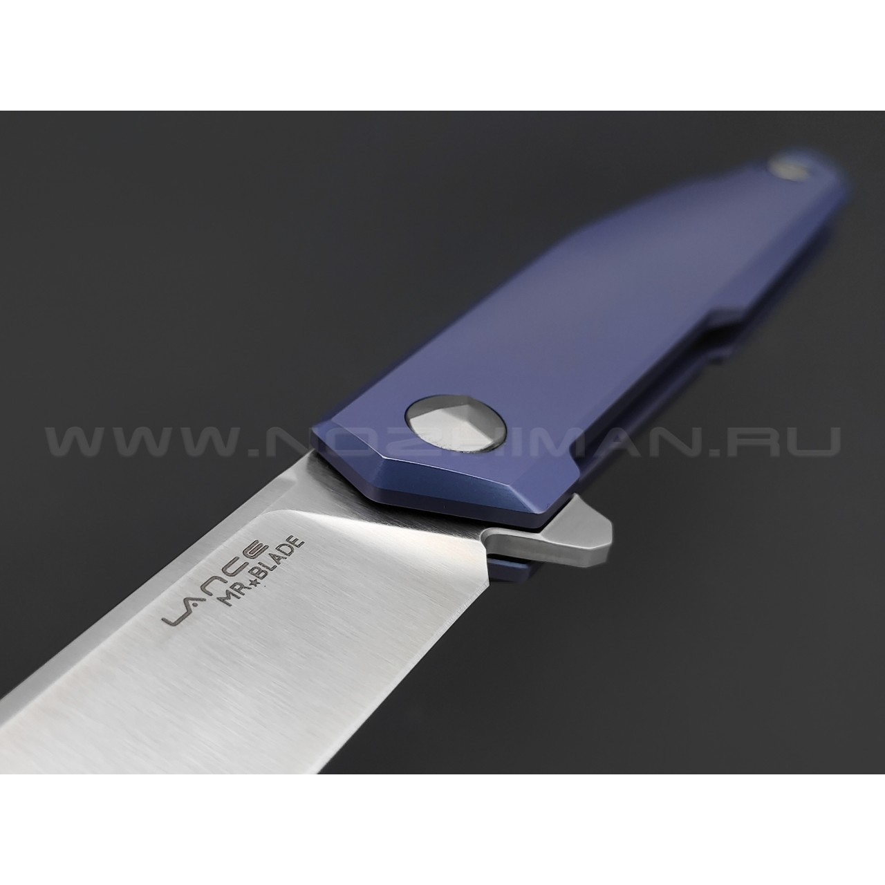 Mr.Blade нож Lance сталь M390, рукоять Titanium Blue