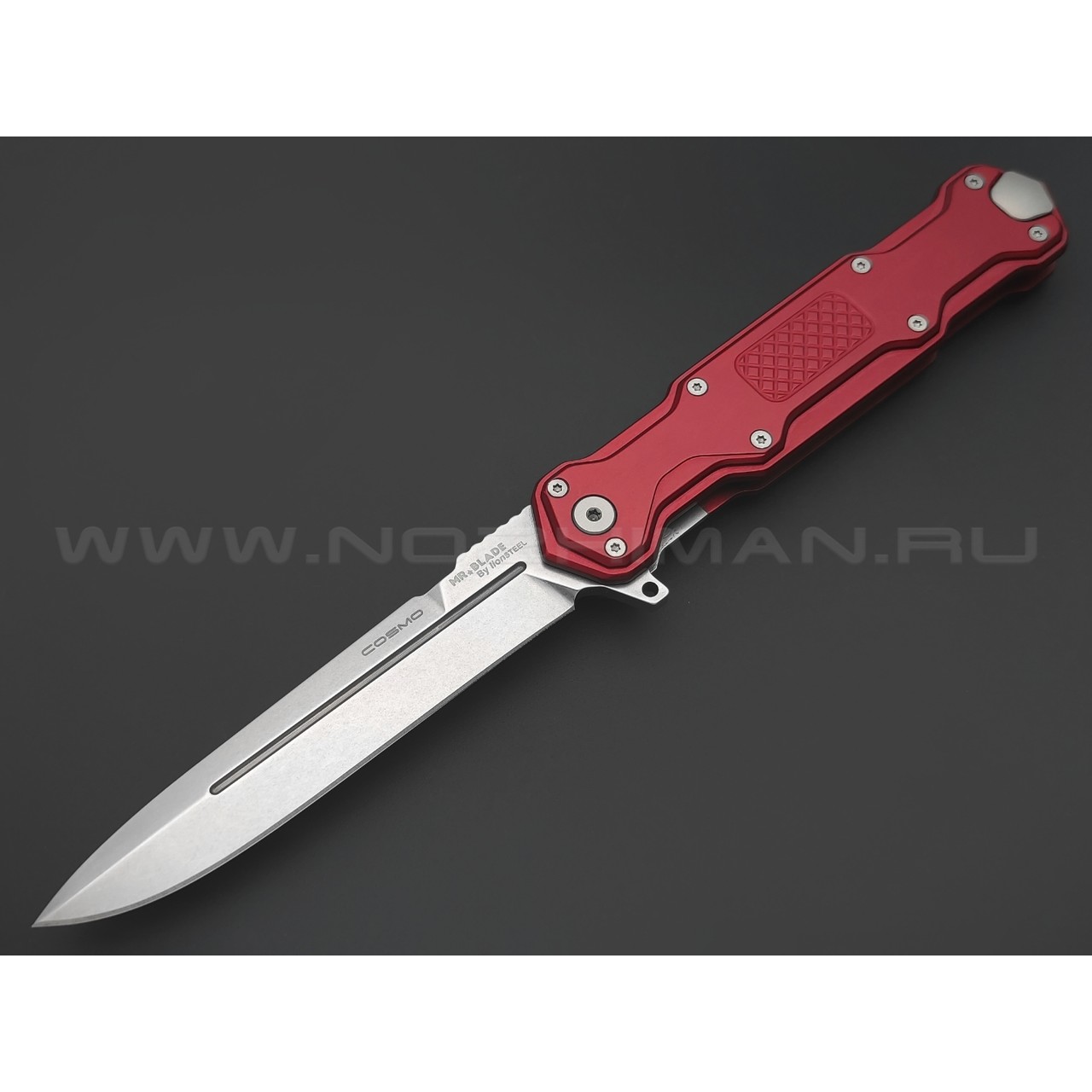 Mr.Blade нож Cosmo сталь Sleipner стоунвош, рукоять Aluminum Ergal Red