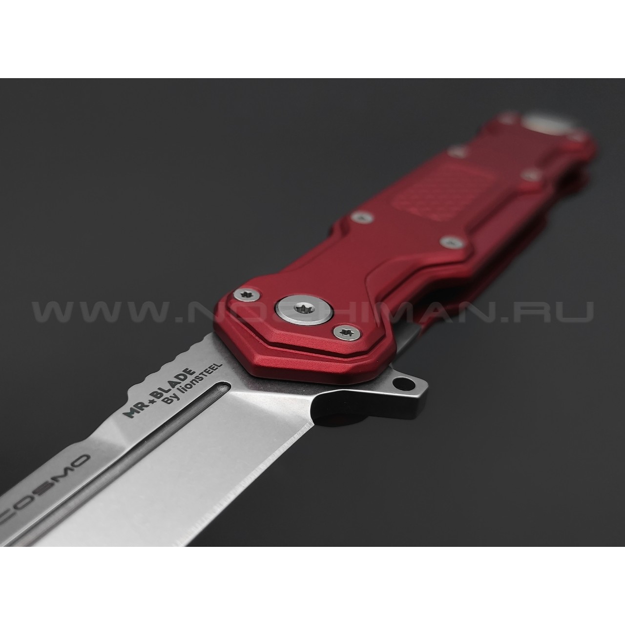 Mr.Blade нож Cosmo сталь Sleipner стоунвош, рукоять Aluminum Ergal Red
