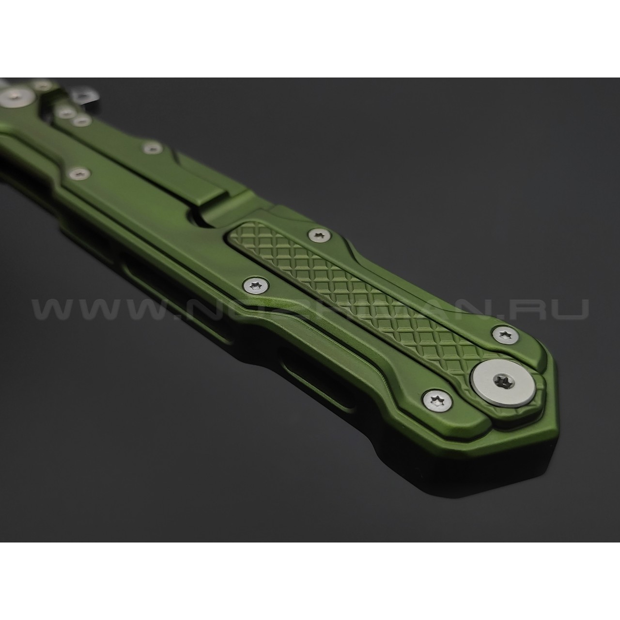 Mr.Blade нож Cosmo сталь Sleipner стоунвош, рукоять Aluminum Ergal Green