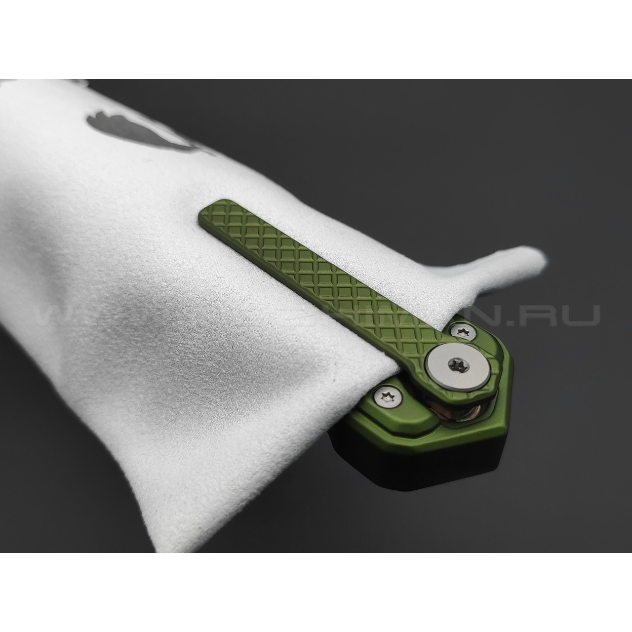 Mr.Blade нож Cosmo сталь Sleipner стоунвош, рукоять Aluminum Ergal Green