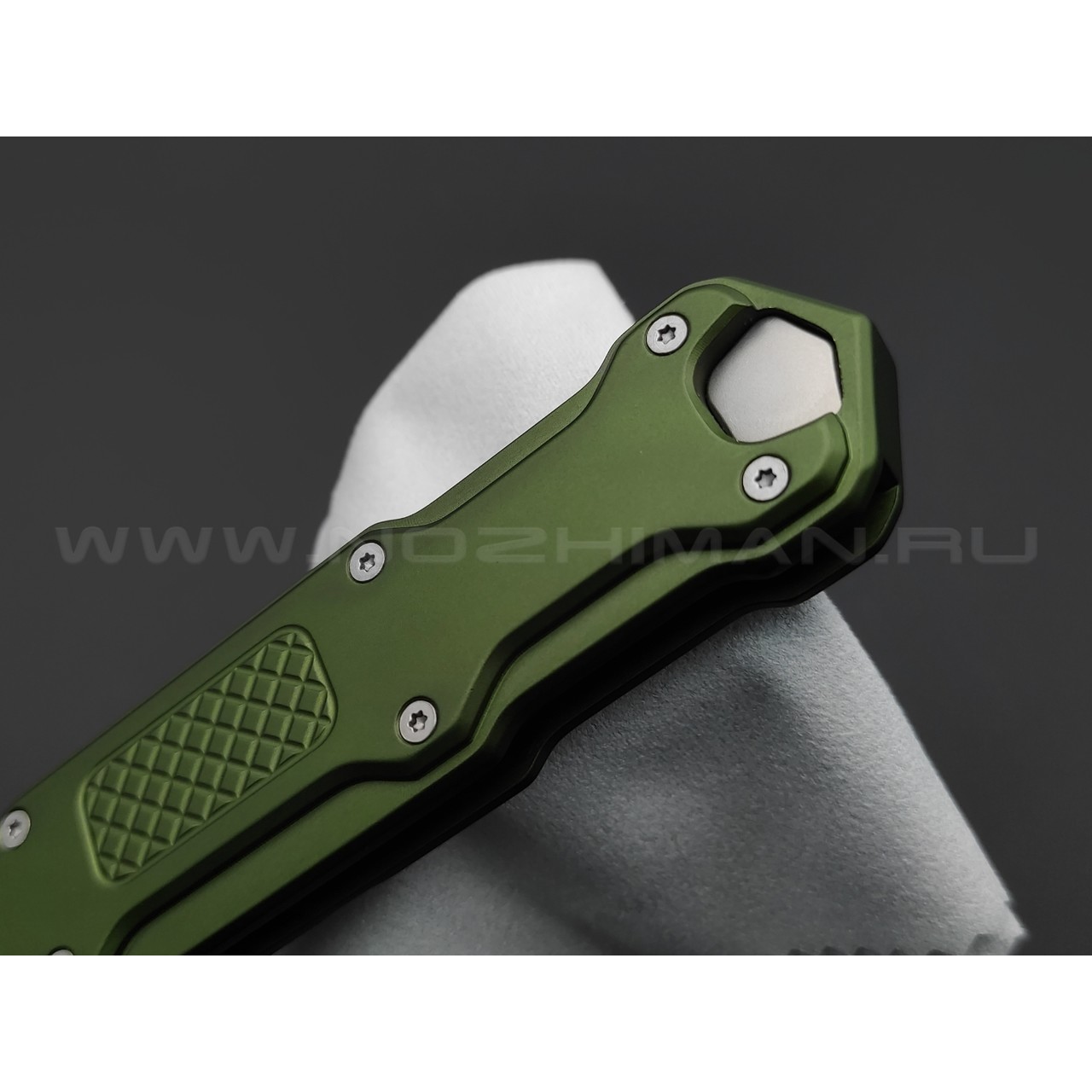 Mr.Blade нож Cosmo сталь Sleipner стоунвош, рукоять Aluminum Ergal Green