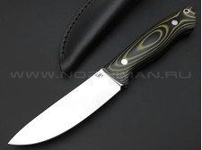 Кузница Ковчег нож Скинер сталь D2, рукоять G10 black & yellow