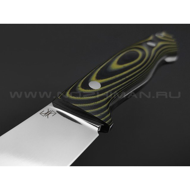 Кузница Ковчег нож Скинер сталь D2, рукоять G10 black & yellow