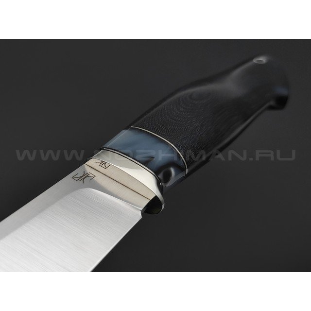 Кузница Ковчег нож Таежный сталь Elmax, рукоять Микарта, киринит, мельхиор