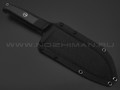 Волчий Век нож Santoku сталь 1.4116 Krupp WA травление, обух 6.5 мм, рукоять G10 black