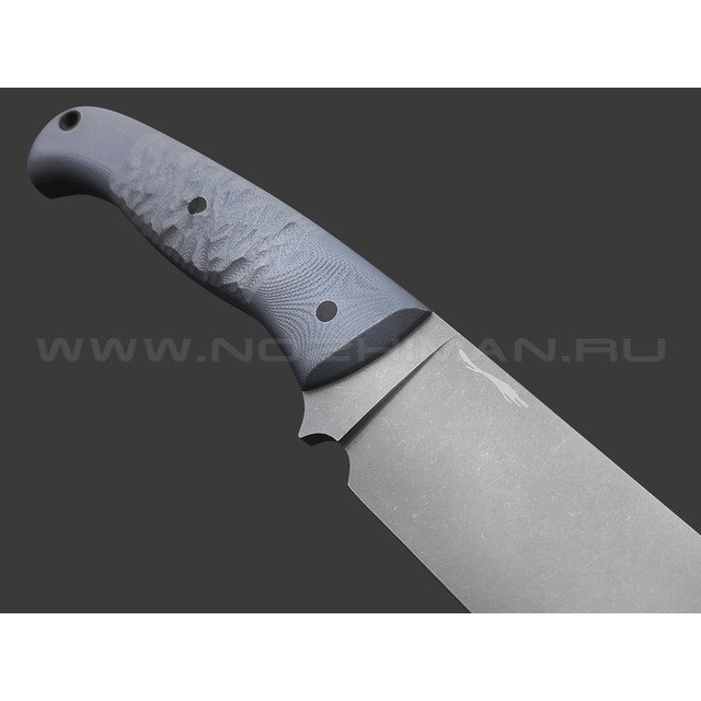 Волчий Век нож Ямской XL сталь 1.4116 Krupp WA стоунвош, рукоять G10 grey