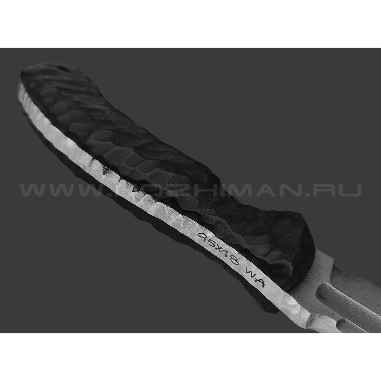 Волчий Век нож Команданте Tactical Edition сталь 95Х18 WA травление, рукоять G10 black