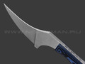Волчий Век нож ПЕРСик Tactical сталь Cronidur 30 WA satin, рукоять G10 black & blue