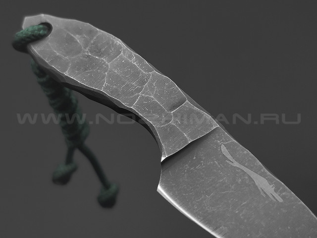 Волчий Век скелетный нож Микро МасичЬка сталь M390 WA blackwash, рукоять сталь