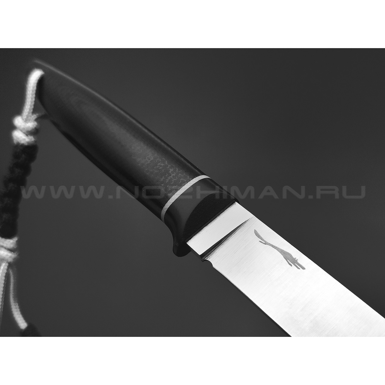 Волчий Век нож Слоненок Custom сталь 440C Krupp WA satin, рукоять G10 black