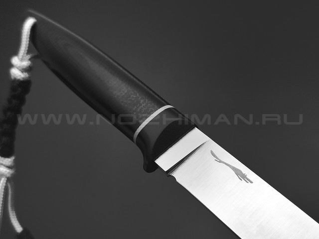 Волчий Век нож Слоненок Custom сталь 440C Krupp WA satin, рукоять G10 black